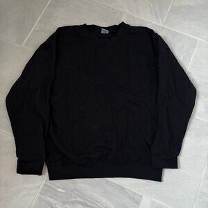 highland original heavy blend classic black crewneck